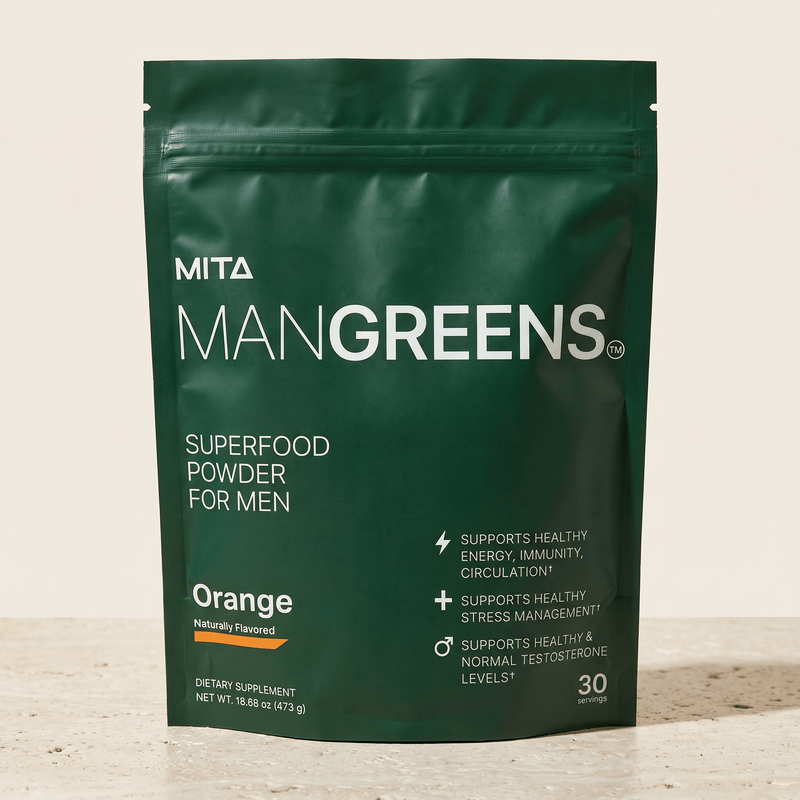 Man Greens nutrition label
