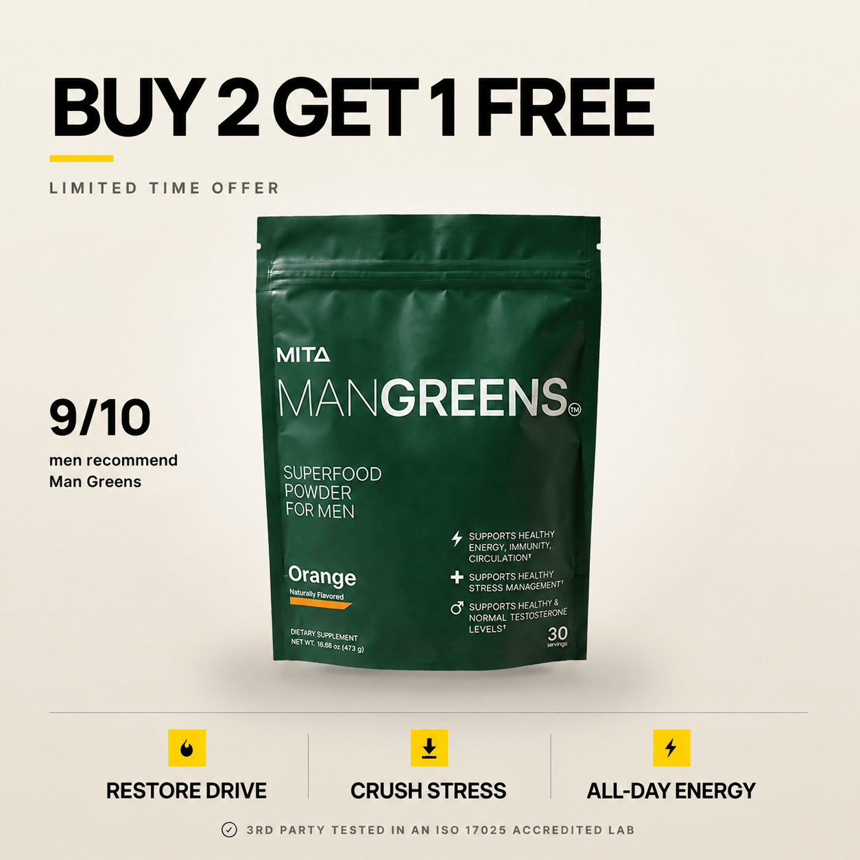 Man Greens Superfood Powder