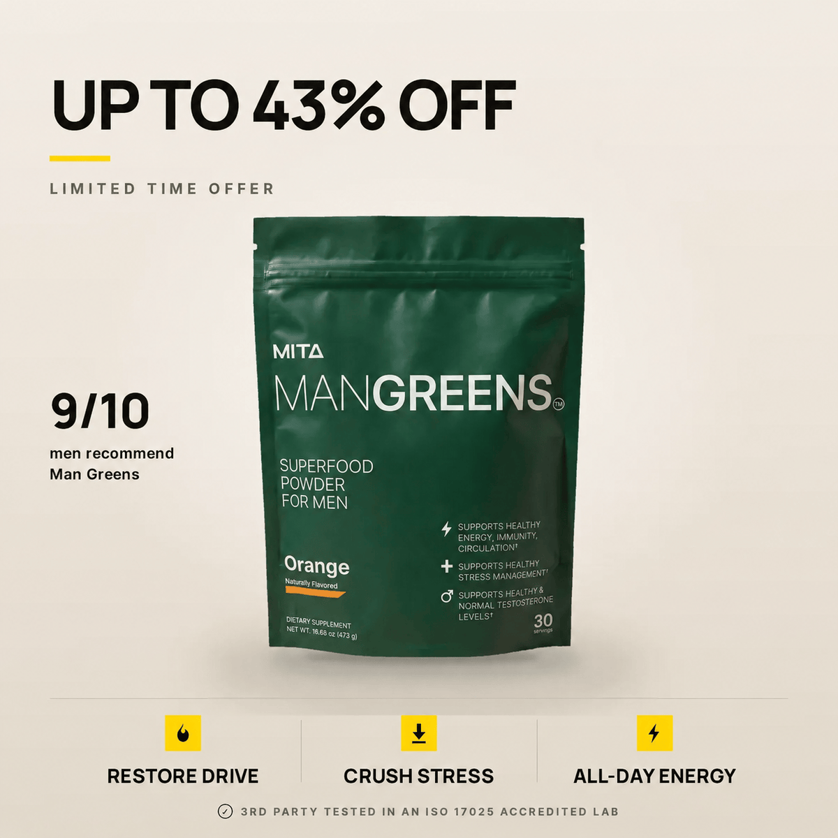 Man Greens Superfood Powder