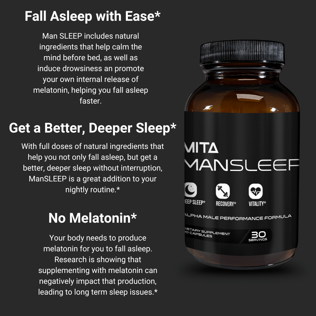 Sleep Stack Supplement Anabolic Sleep Stack | Man Boost + Man Sleep – MITA Nutra