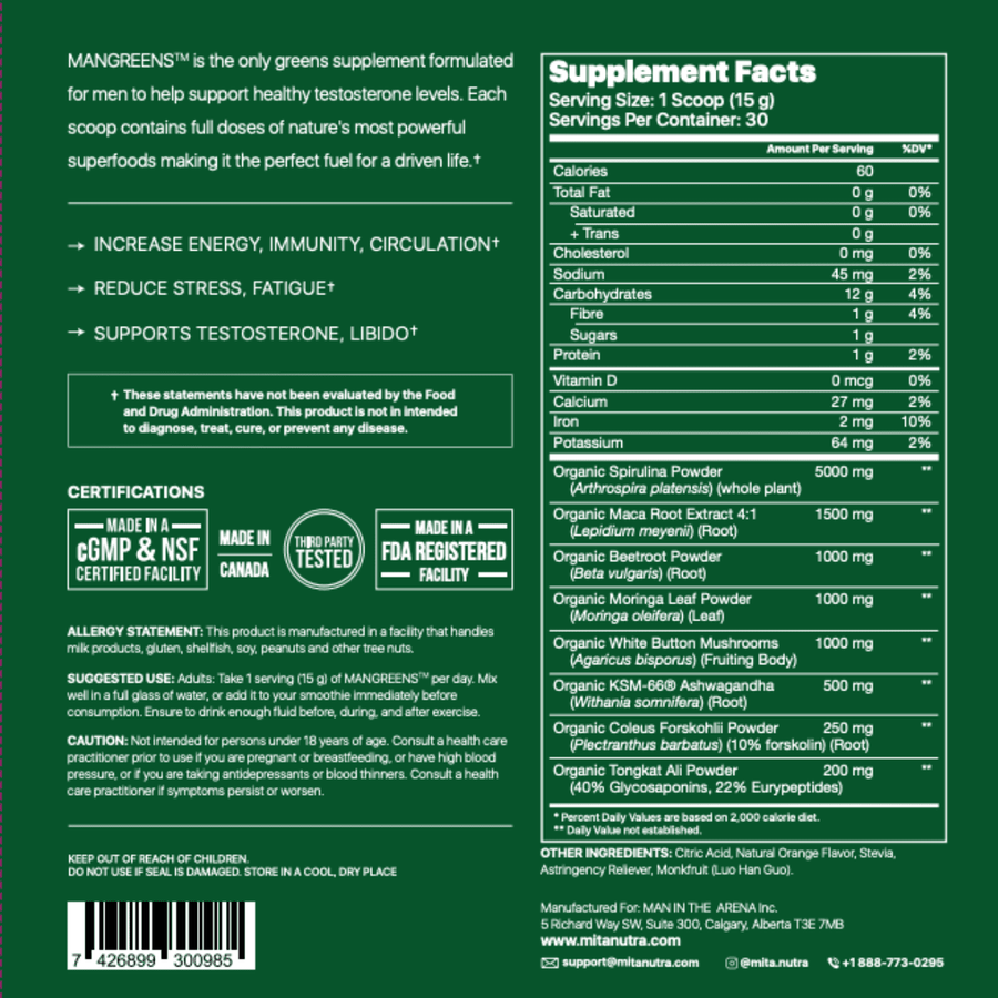 Man Greens Superfood Powder image 6