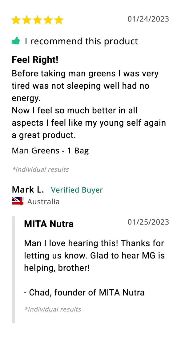 Mark L., verified buyer: I feel like my young self again.